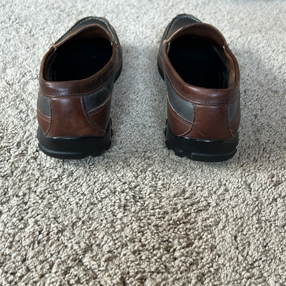 Allen Edmonds Boulder Venetian Driving Moccasin Black Brown Leather Men SZ 9 - Picture 5 of 9